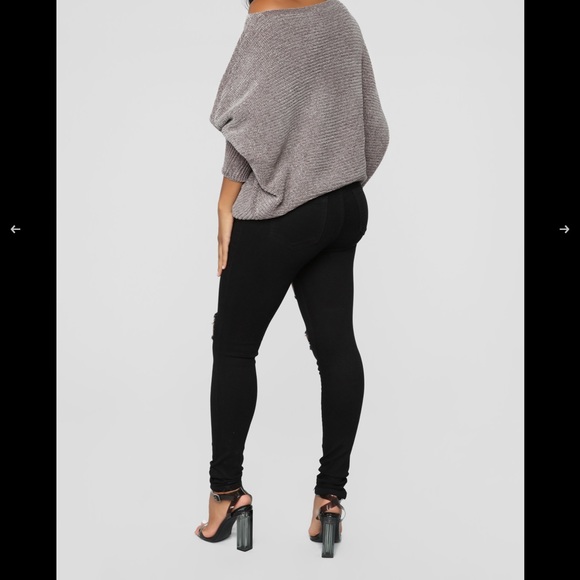 Sippin On Some Skinny Jeans - Black - Picture 3 of 5